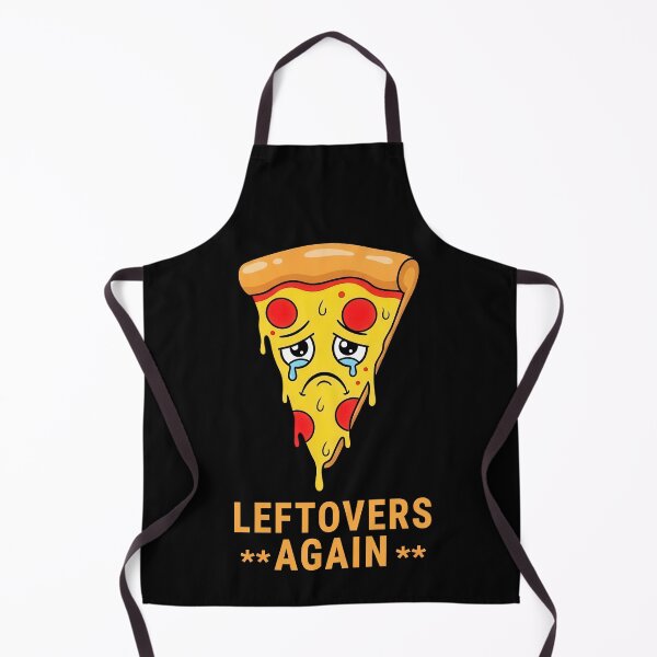 Item preview, Leftovers Again Sad Crying Pizza Retro Cartoon Graphic designed and sold by DigitalArtx-com.
