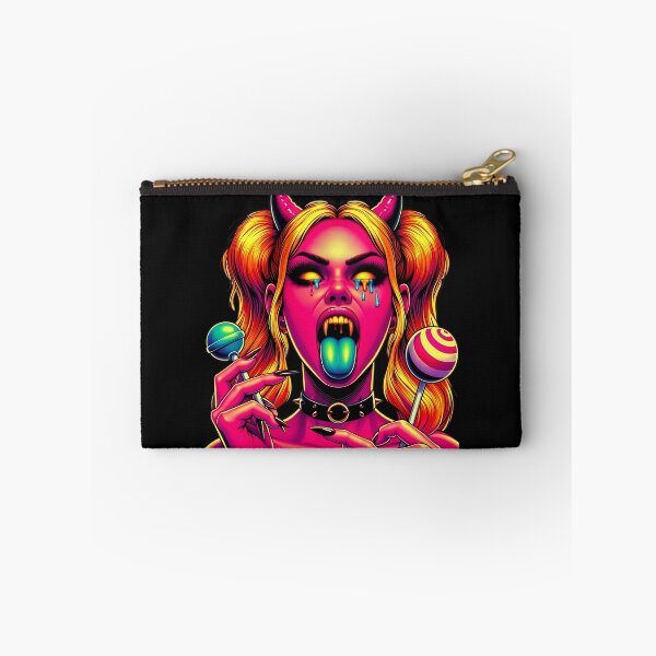 Item preview, Neon Devil Girl Licking Lollipop designed and sold by Voodoo Store Paranormal Collections.