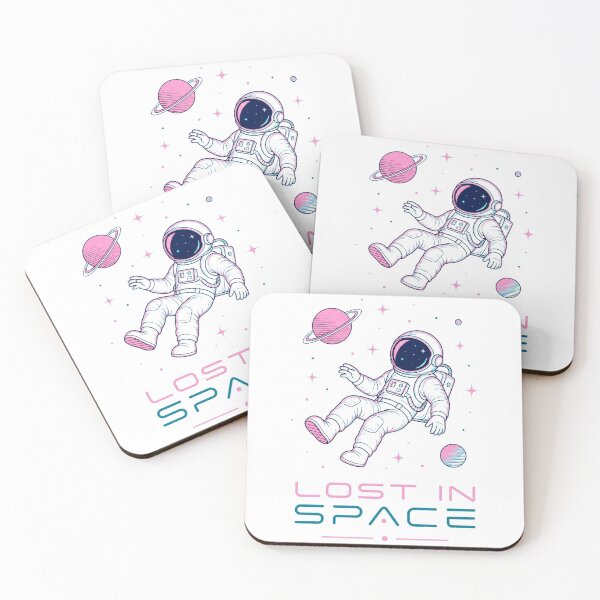 Item preview, LOST IN SPACE Astronaut Vaporwave | Space Aesthetic Line Art Design designed and sold by Ahmed Nedji.