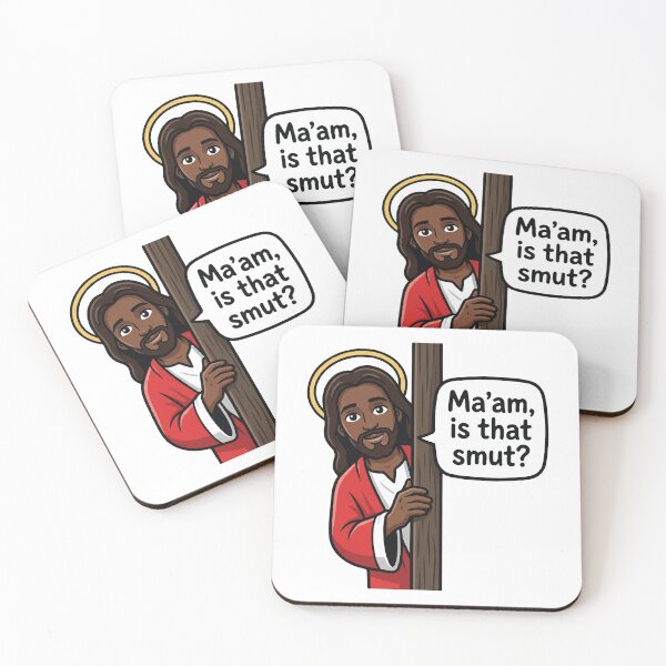 Item preview, Ma'am Is That Smut Funny Jesus Peeking Meme designed and sold by raedattia.