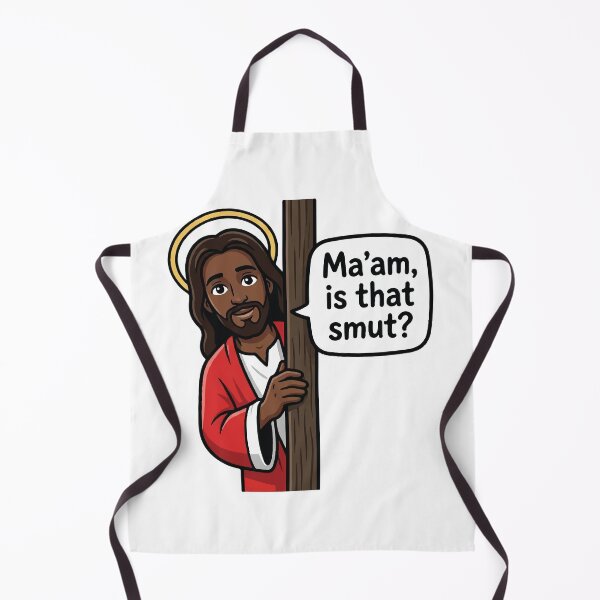 Item preview, Ma'am Is That Smut Funny Jesus Peeking Meme designed and sold by raedattia.