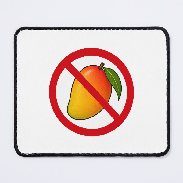 Item preview, No Mango Funny Mango Allergy Tropical Fruit Design designed and sold by MonkiFlipp.