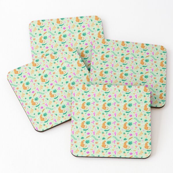 Item preview, Tropical Jungle Leopard & Toucan Pattern designed and sold by lydiadesign.