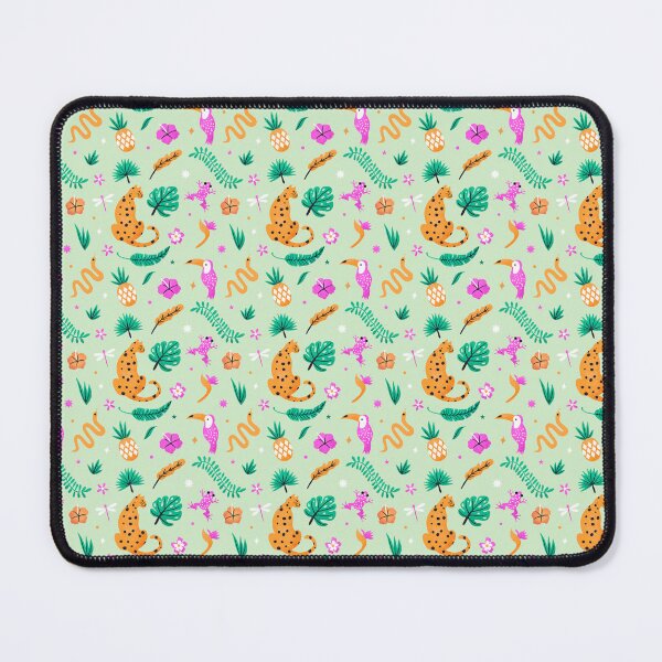 Item preview, Tropical Jungle Leopard & Toucan Pattern designed and sold by lydiadesign.