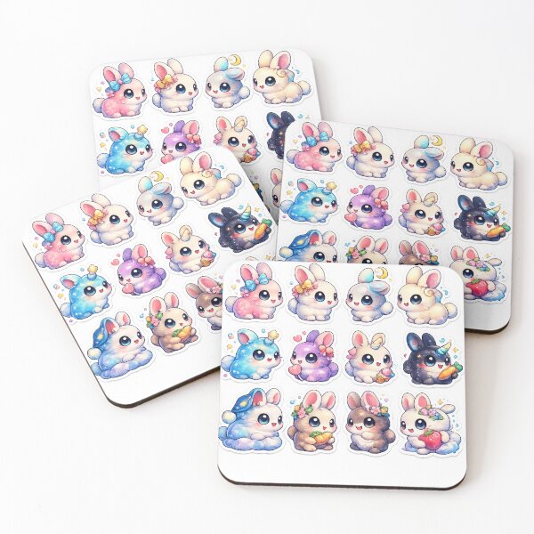 Item preview, Premium Kawaii Bunny Sticker Sheet designed and sold by KrishAuraa.