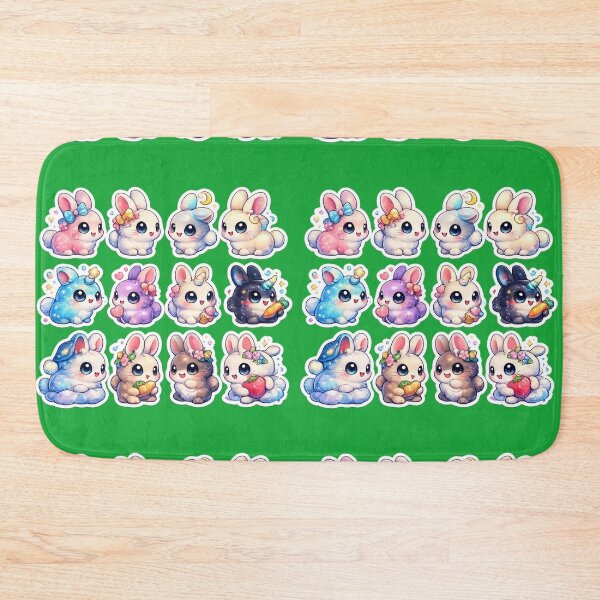 Item preview, Premium Kawaii Bunny Sticker Sheet designed and sold by KrishAuraa.