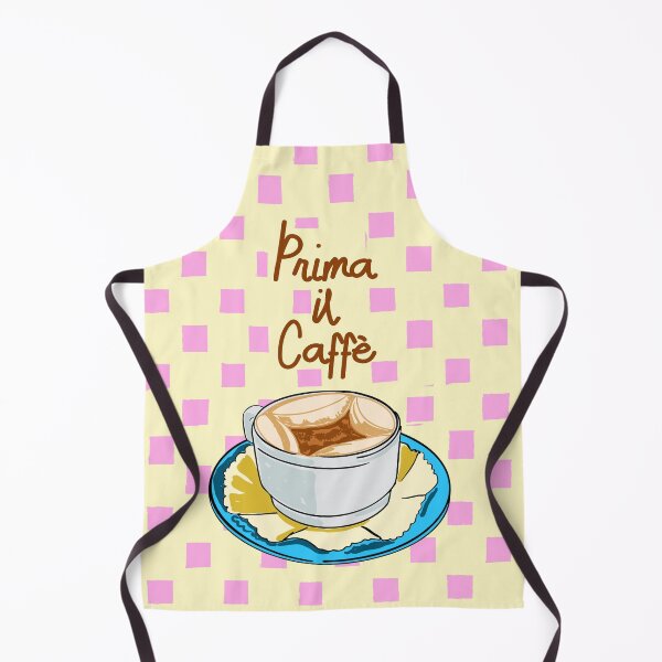Item preview, Prima Il Caffè Retro Coffee Checkered Italian designed and sold by MaiZephyr.