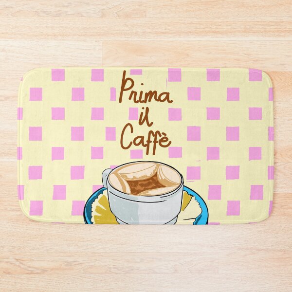 Item preview, Prima Il Caffè Retro Coffee Checkered Italian designed and sold by MaiZephyr.