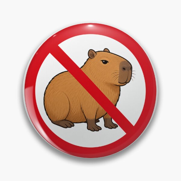Item preview, No Capybara Funny Capybara Lover Anti Capybara Design designed and sold by MonkiFlipp.