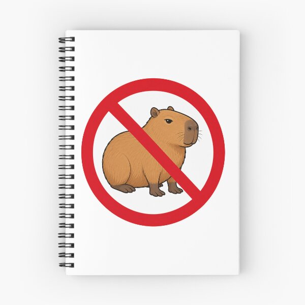 Item preview, No Capybara Funny Capybara Lover Anti Capybara Design designed and sold by MonkiFlipp.