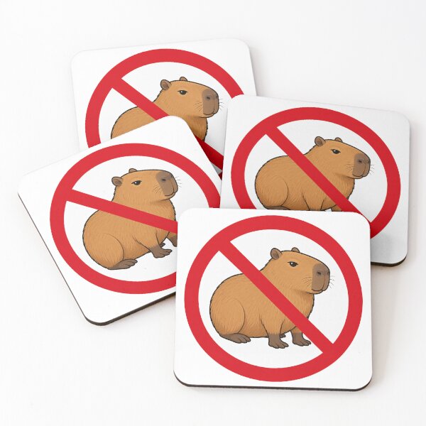 Item preview, No Capybara Funny Capybara Lover Anti Capybara Design designed and sold by MonkiFlipp.