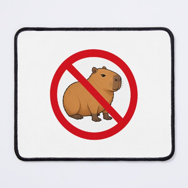 Item preview, No Capybara Funny Capybara Lover Anti Capybara Design designed and sold by MonkiFlipp.