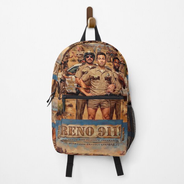 Item preview, Reno 911 Retro Comedy Cop Parody Desert Highway Tribute Art TV Show Poster designed and sold by Art's Diner.