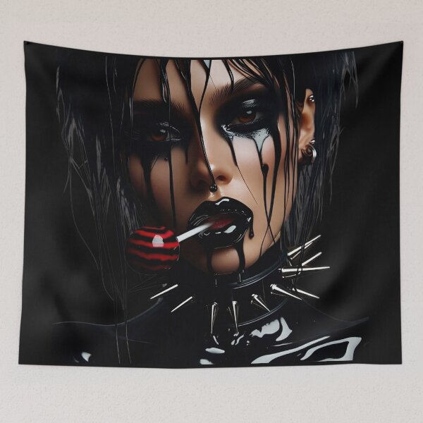 Item preview, Dripping Black Makeup Lolli Punk designed and sold by Voodoo Store Paranormal Collections.
