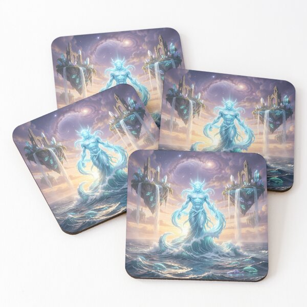 Item preview, Cosmic Ocean Deity – Ethereal Fantasy Art designed and sold by LittleBigGifts.