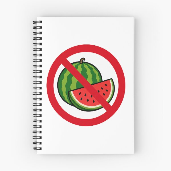 Item preview, No Watermelon Funny Watermelon Lover Anti Watermelon Design designed and sold by MonkiFlipp.