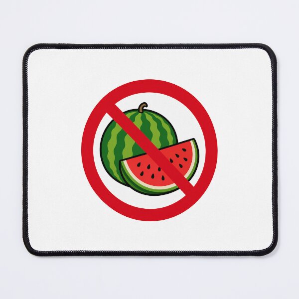 Item preview, No Watermelon Funny Watermelon Lover Anti Watermelon Design designed and sold by MonkiFlipp.
