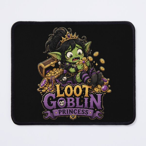 Item preview, Clumsy Loot Goblin Princess Chibi RPG Gamer designed and sold by BadhbhArt.