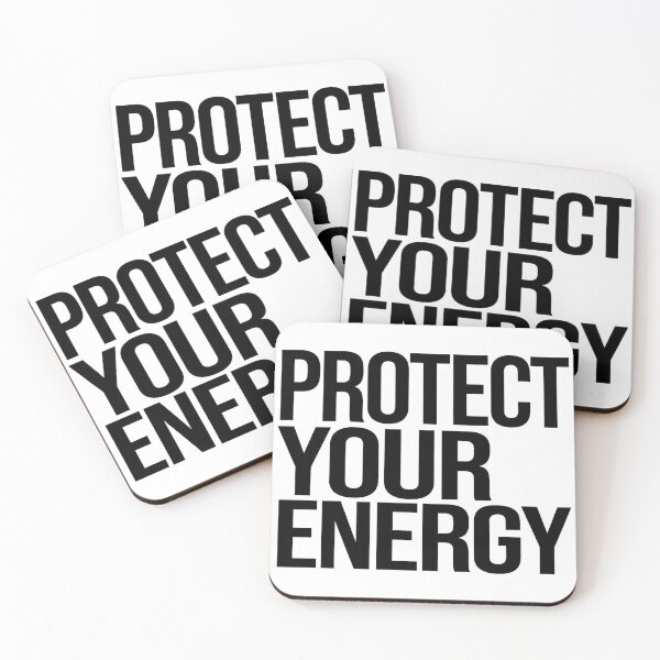 Item preview, PROTECT YOUR ENERGY Minimalist Typography | Peaceful Vibes Quote Design designed and sold by Ahmed Nedji.