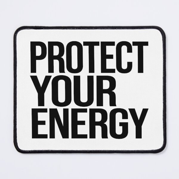 Item preview, PROTECT YOUR ENERGY Minimalist Typography | Peaceful Vibes Quote Design designed and sold by Ahmed Nedji.