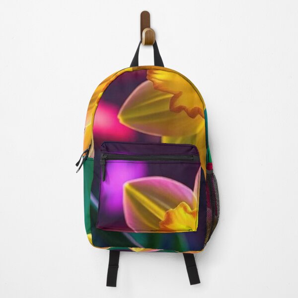Item preview, Beautiful yellow flower against a blurred neon city designed and sold by RAISC.