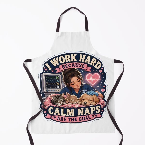 Item preview, I Work Hard Because Calm Naps Are The Goal – Cute Veterinary Anesthesia Design designed and sold by Bettybee00.