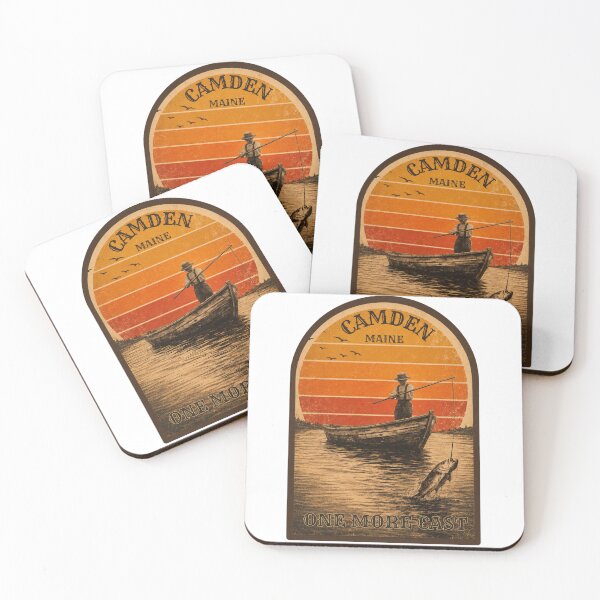Item preview, Camden Maine Retro Fishing | One More Cast designed and sold by ByMorad.