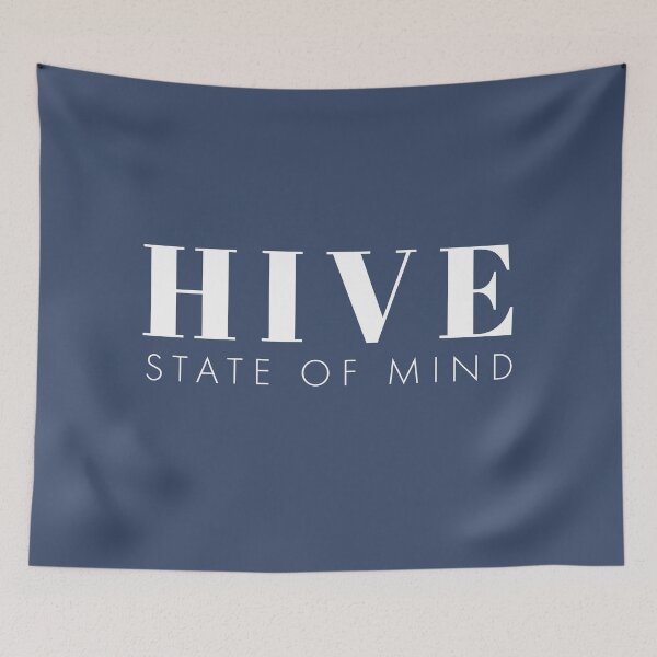 Item preview, Hive State of Mind – Bold Minimalist Bee Pun Art for Bee Enthusiasts and Nature Lovers designed and sold by Hello Hobbies.
