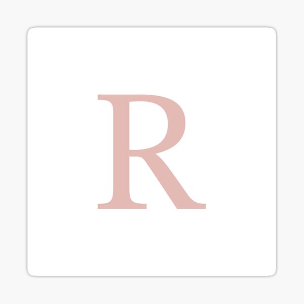 Artikel-Vorschau von Weiß Basic Rose Gold Monogramm R, designt und verkauft von rewstudio.