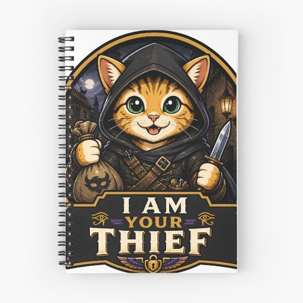 Item preview, Cute Cat Thief designed and sold by ZiemSynd.