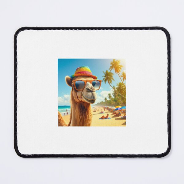 Item preview, Camel on a beach wearing a hat and sunglasses designed and sold by ProofChalice721.