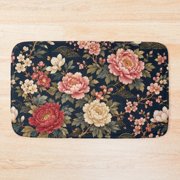 Item preview, Japanese Peony Floral Seamless Pattern Vintage Botanical designed and sold by PunchDrop.