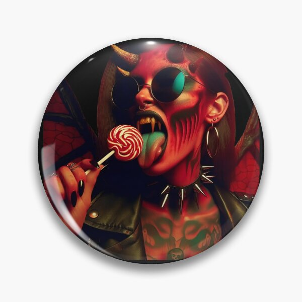 Item preview, Red Devil Punk With Lollipop designed and sold by Voodoo Store Paranormal Collections.