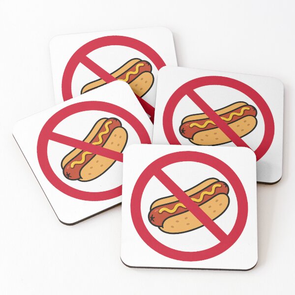 Item preview, No Hot Dog Funny Hotdog Lover Anti Hot Dog Design designed and sold by MonkiFlipp.