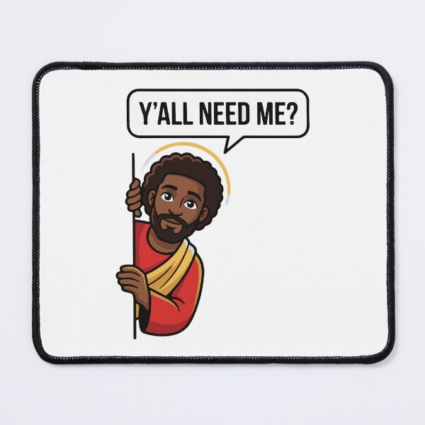 Item preview, Y'all Need Me Funny Jesus Peeking Meme designed and sold by raedattia.