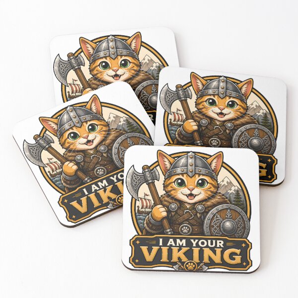 Item preview, Cute Cat Viking designed and sold by ZiemSynd.