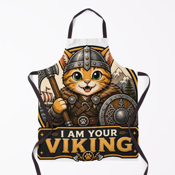 Item preview, Cute Cat Viking designed and sold by ZiemSynd.