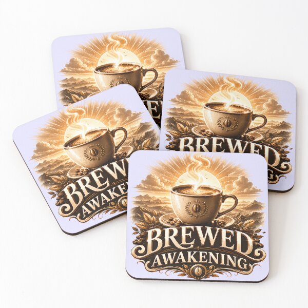 Item preview, Brewed Awakening Coffee Lover Design designed and sold by pradeepvisuals.