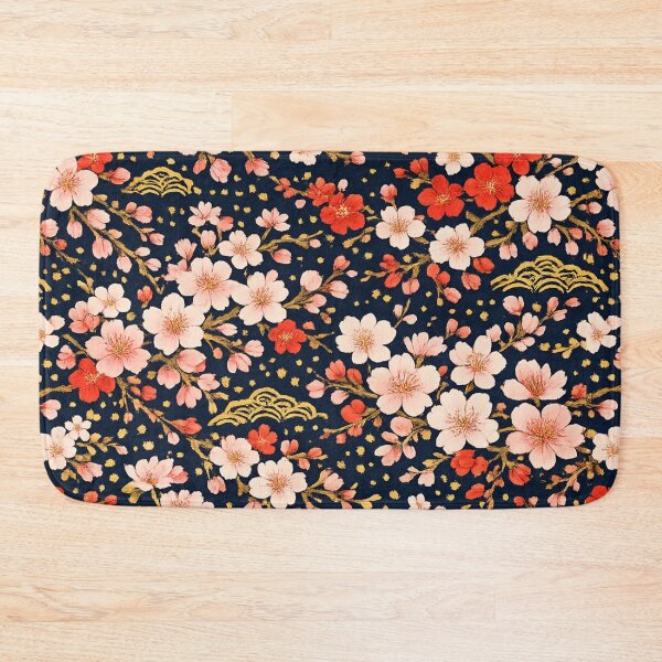 Item preview, Japanese Sakura Cherry Blossom Seamless Floral Pattern designed and sold by PunchDrop.