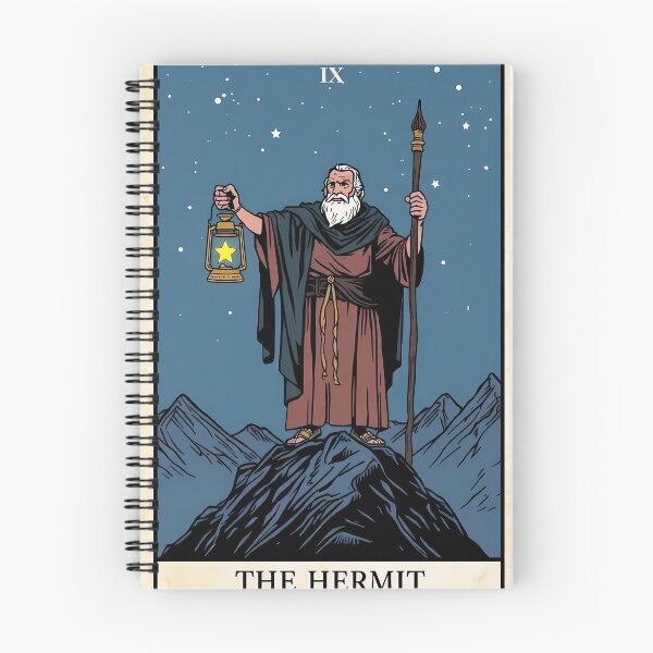 Item preview, Mystical Hermit Tarot Card - Guidance Self-Discovery designed and sold by Clavivs.