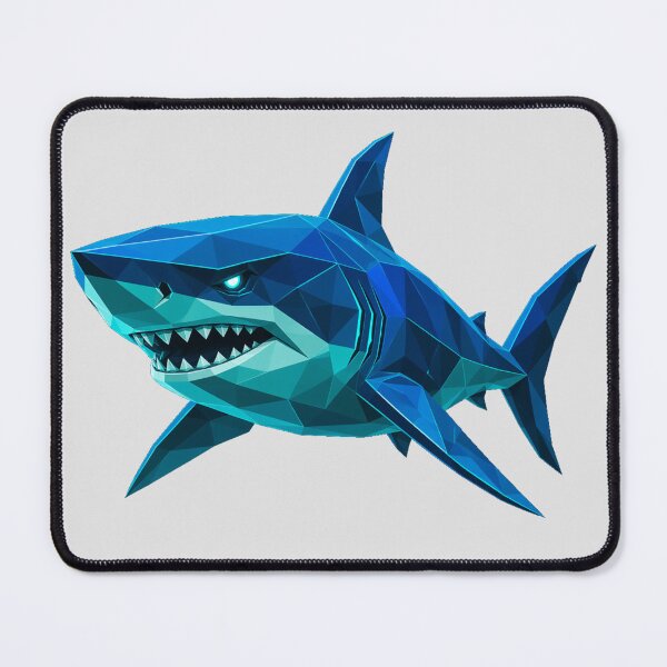 Item preview, Cool Neon Shark — Geometric Streetwear Sticker designed and sold by NUFADE.