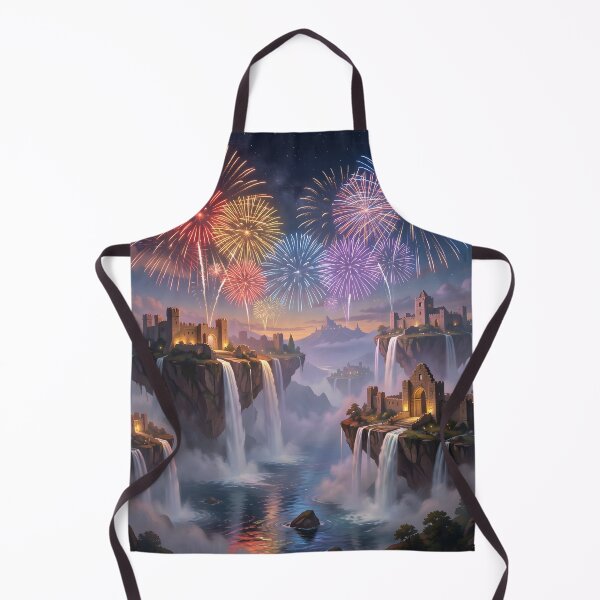 Item preview, Fireworks over the Floating Isles – Fantasy Celebration Art designed and sold by LittleBigGifts.