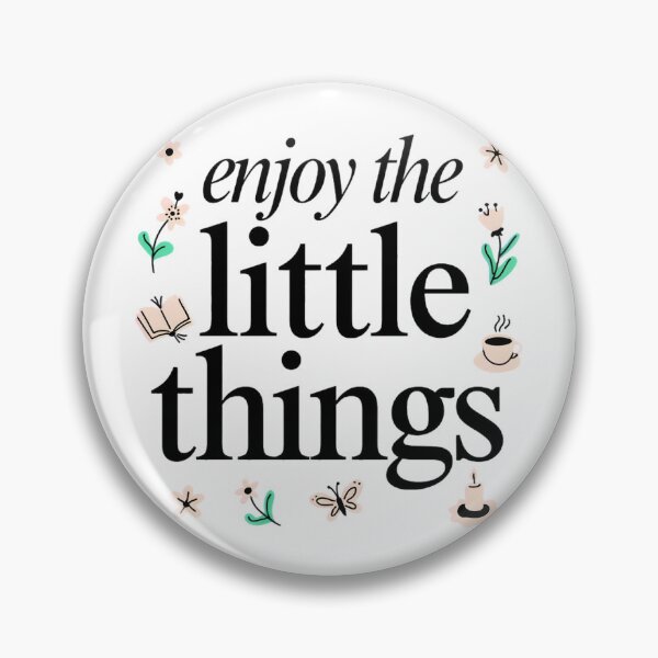 Item preview, Enjoy the Little Things | Positive Quote | Minimalist Floral Typography Design designed and sold by innerfaith.