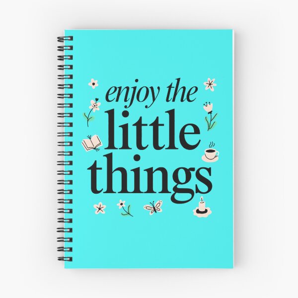 Item preview, Enjoy the Little Things | Positive Quote | Minimalist Floral Typography Design designed and sold by innerfaith.