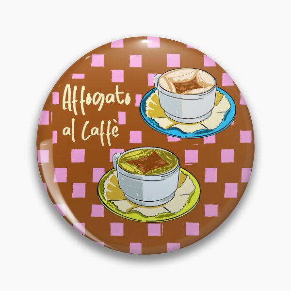 Item preview, Affogato al Caffè Retro Italian Coffee Illustration designed and sold by MaiZephyr.