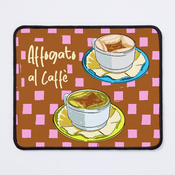 Item preview, Affogato al Caffè Retro Italian Coffee Illustration designed and sold by MaiZephyr.