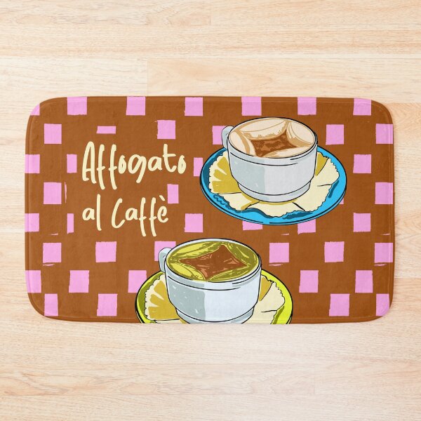 Item preview, Affogato al Caffè Retro Italian Coffee Illustration designed and sold by MaiZephyr.