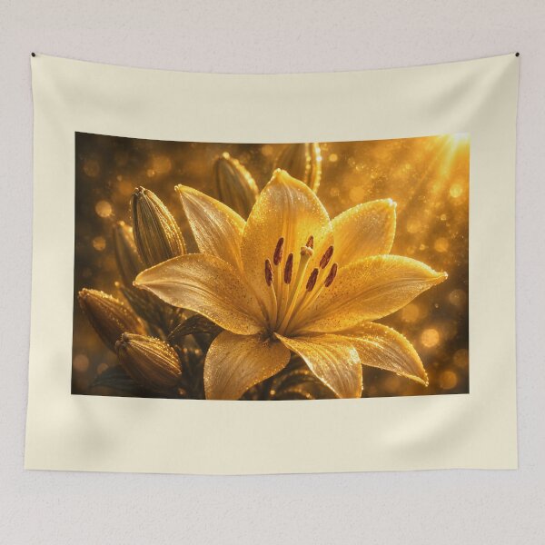 Item preview, Golden Lily in Bloom designed and sold by ViolafleurViolett.