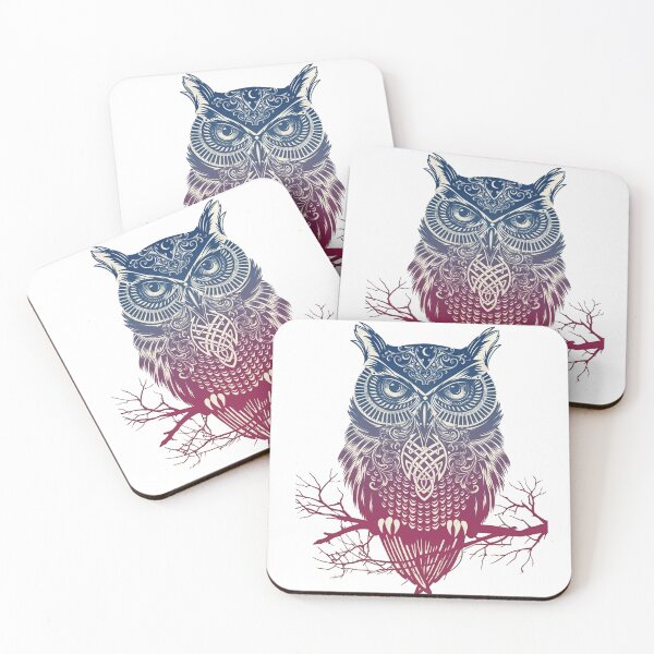 Item preview, Owl on a branch designed and sold by snoWorkshop.