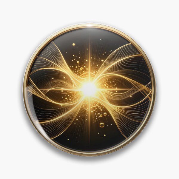 Item preview, Golden Quantum Field Luxury Science Symbol designed and sold by simaso.